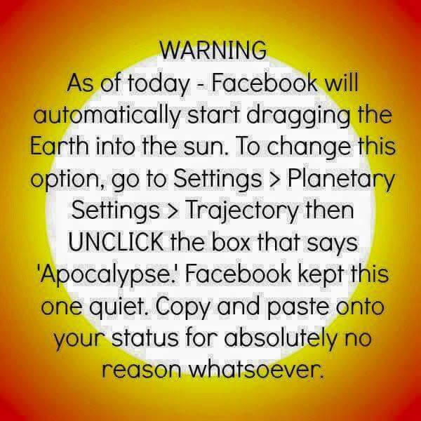 Facebook Privacy Settings Hoax Humor