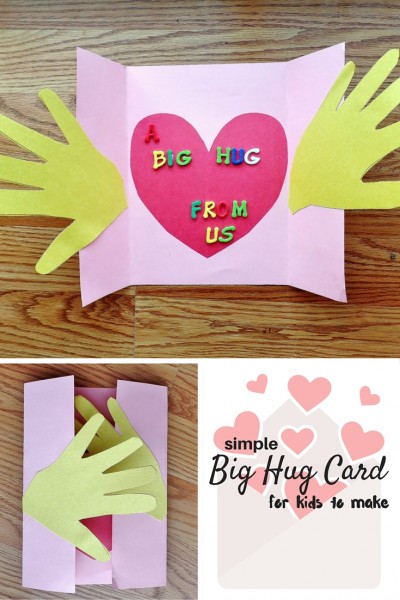 A Big Hug Card craft for kids