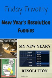 Friday Frivolity - New Year's Resolution Funnies