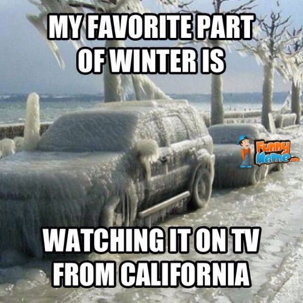 funny California Winter memes