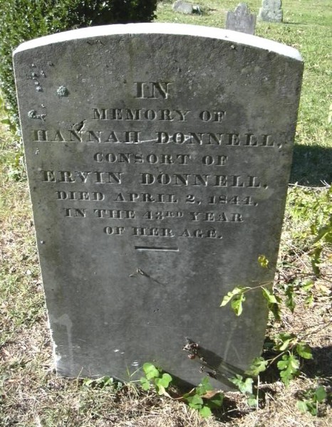 Hannah Cunningham Donnell grave