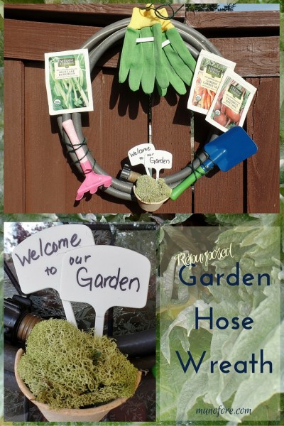 Repurposed Garden Hose Wreath