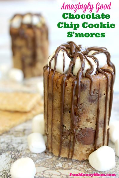 Chocolate Chip Cookie Smores from Fun Money Mom