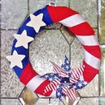 Patriotic Wreath - Festive and frugal wreath for Memorial Day, Flag Day and Independence Day.
