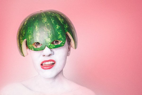 Watermelon Head Woman