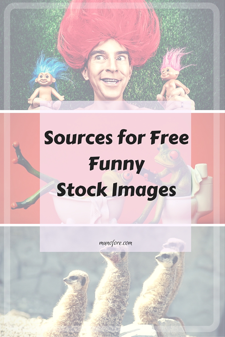Five Sources for Free Funny Stock Photos and clipart. Great for bloggers and other businesses that need free images.