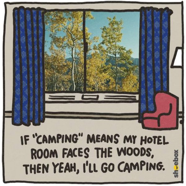 Glamping Memes - funny memes about glamping and camping in style.