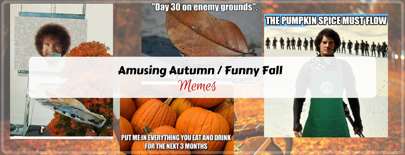 Celebrate autumn with a smile! Some funny fall (autumn) memes to get in the spirit of the season. humor