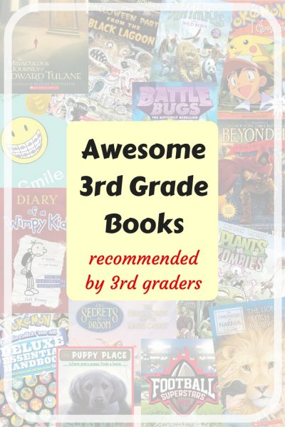 Awesome 3rd grade books recommended by 3rd graders. Children's Books, book series, chapter books.