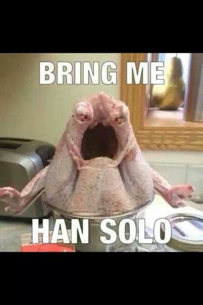 Sci Fi Thanksgiving Memes: funny Thanksgiving themed memes from Star Wars, Star Trek, Dr. Who, Matrix and Stargate.