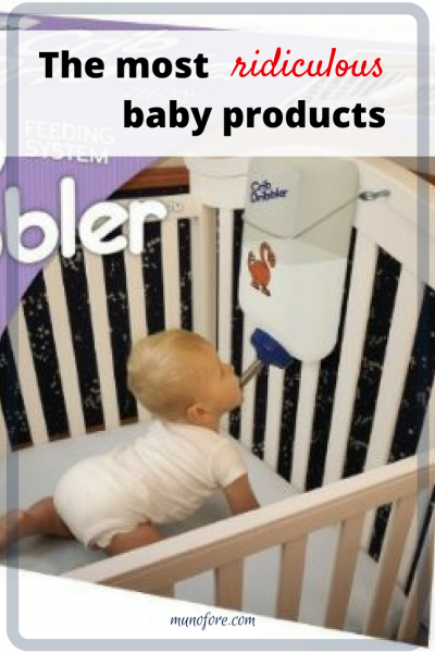 Some of the most ridiculous baby products on sale today including wee wee covers, apptivity infant seat and more.