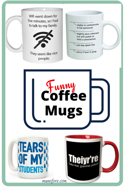 Funny coffee mugs for your favorite coffee lover. Teacher coffee mugs. Mom coffee mugs. Nerd coffee mugs. 