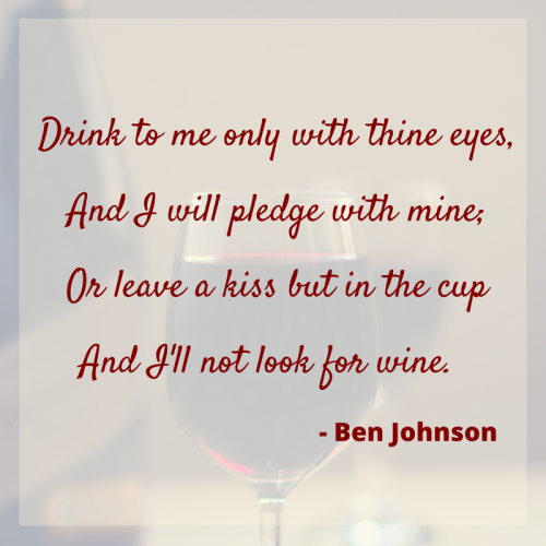 A collection of wine quotes from famous poets.