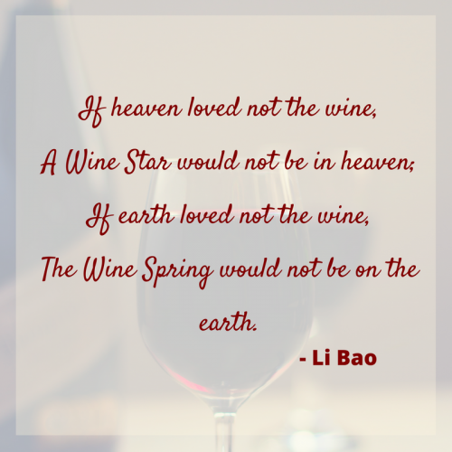 A collection of wine quotes from famous poets.