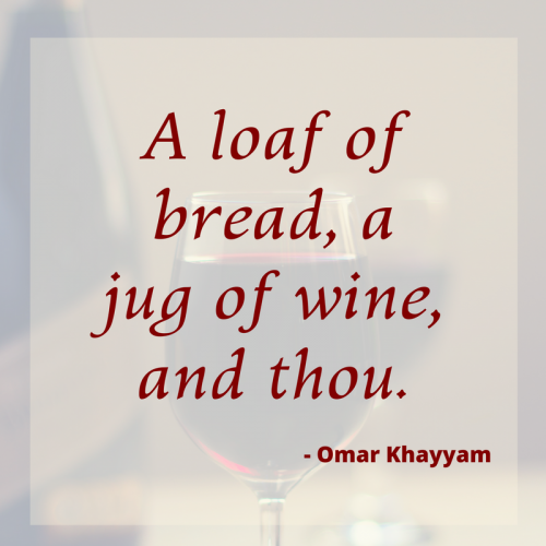 A collection of wine quotes from famous poets.