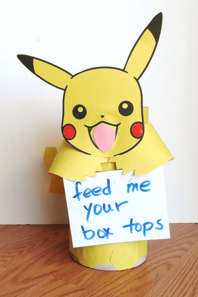 Pikachu Box Tops for Education Collection Box #BTFE
