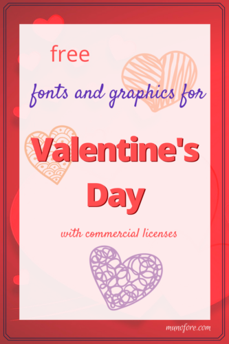 free valentines font graphic