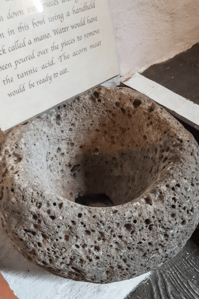 mission san diego acorn grinding stone