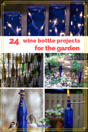 24 Fun Wine Bottle Projects for the Garden - Munofore