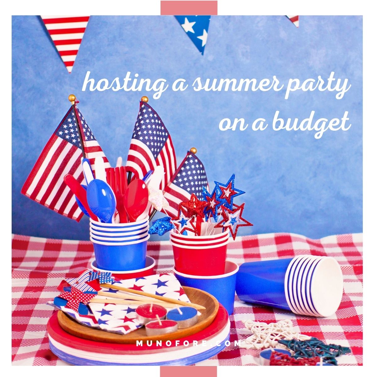 red white and blue party supplies