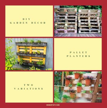 pallet planter collage