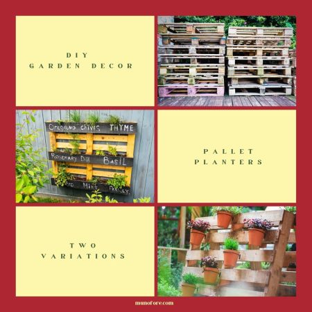 pallet planter collage