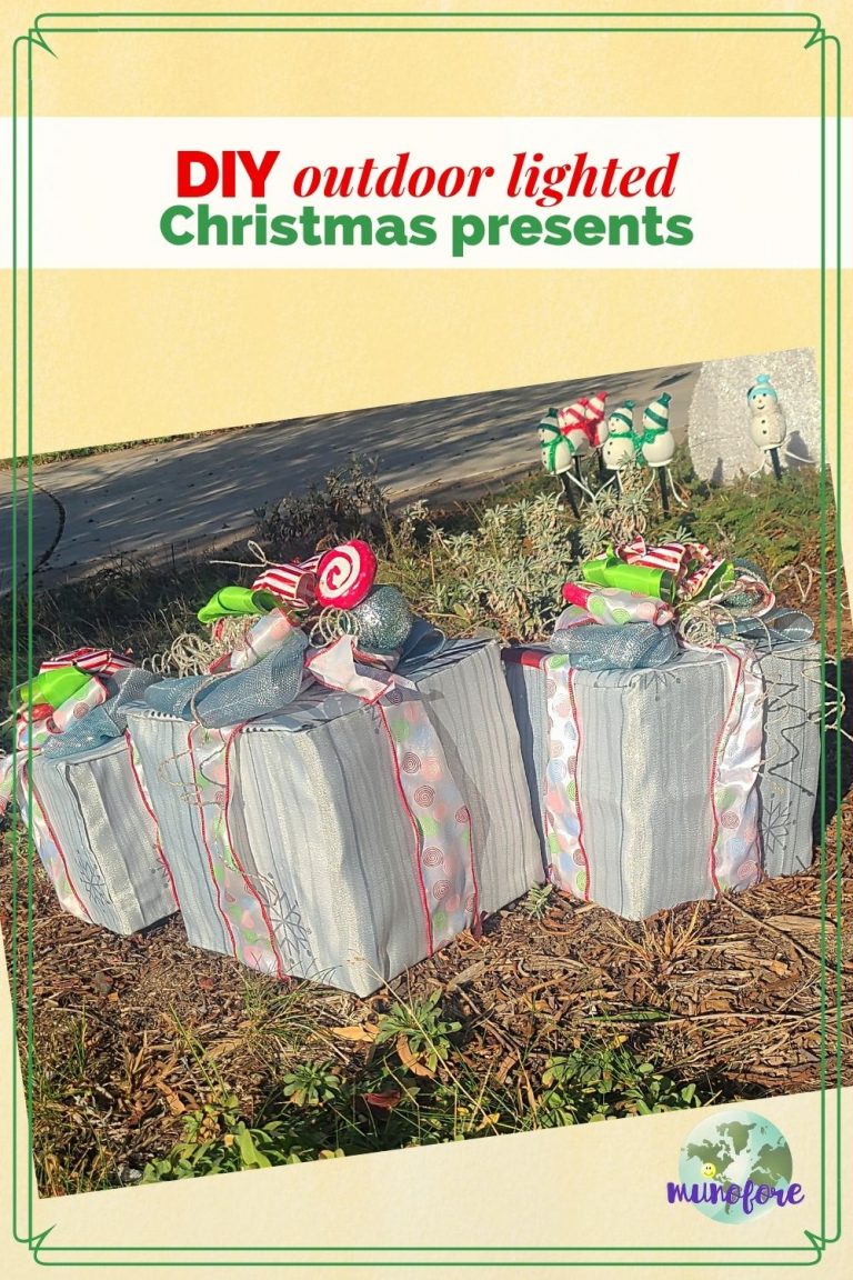 How to Make Outdoor Lighted Christmas Presents Munofore
