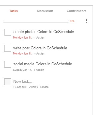 screenshot of coschedule calendar