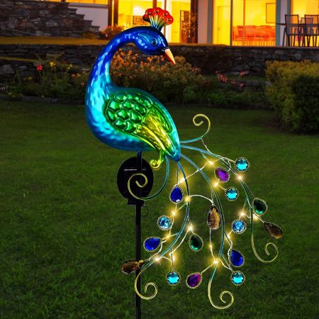 solar powered peacock