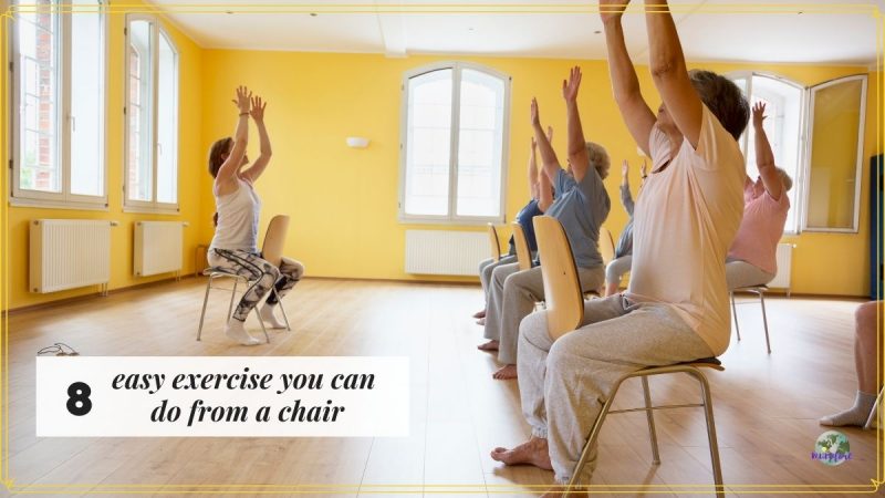 people sitting in chairs exercising