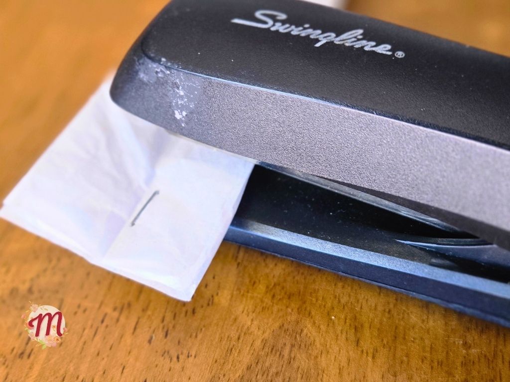 stapling tissue paper