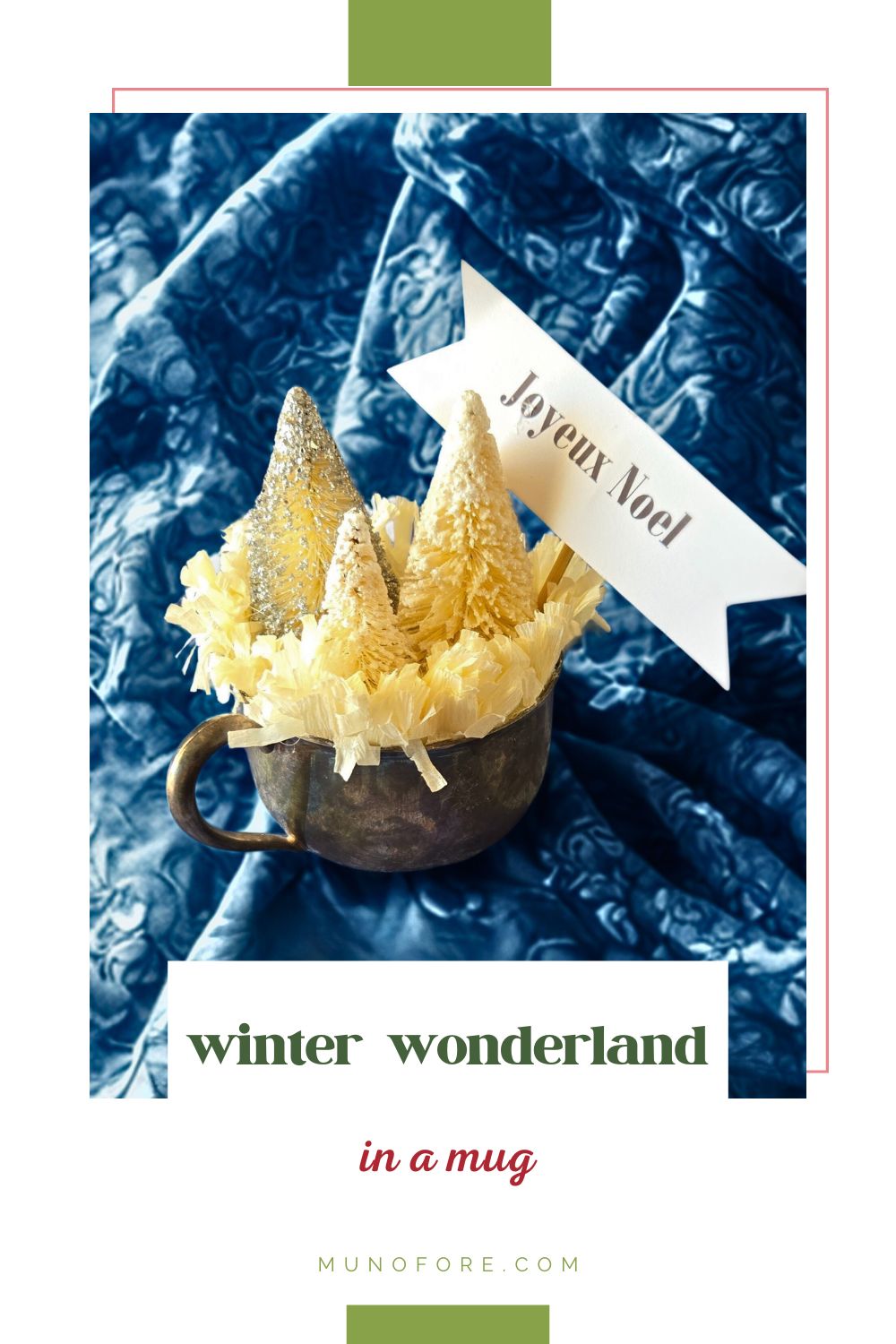 silver mug Christmas decoration