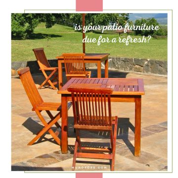 wooden patio furniture